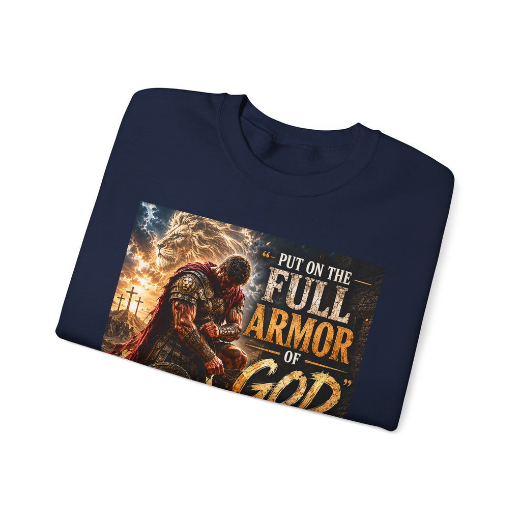 Full Armor of God sweatshirt | Christian faith scripture design