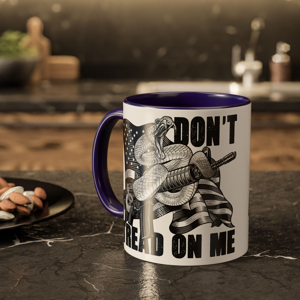Don’t Tread on Me Mug | 11oz 15oz Colorful Ceramic