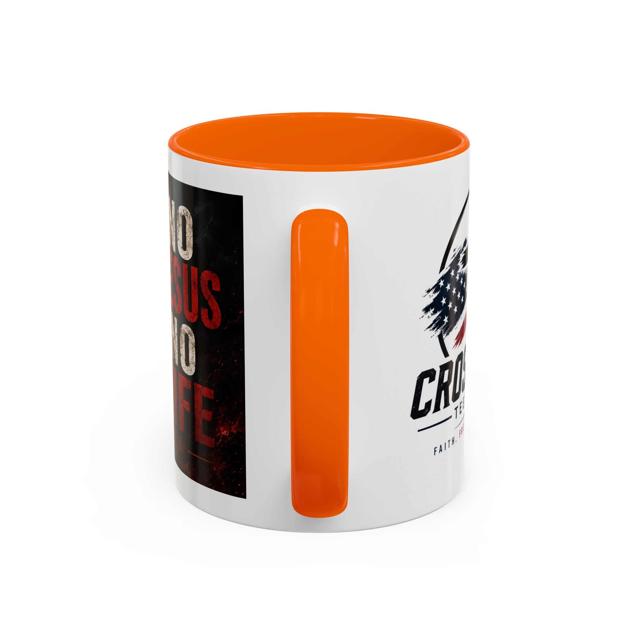 Know Jesus Know Life mug | Christian cross accent coffee mug
