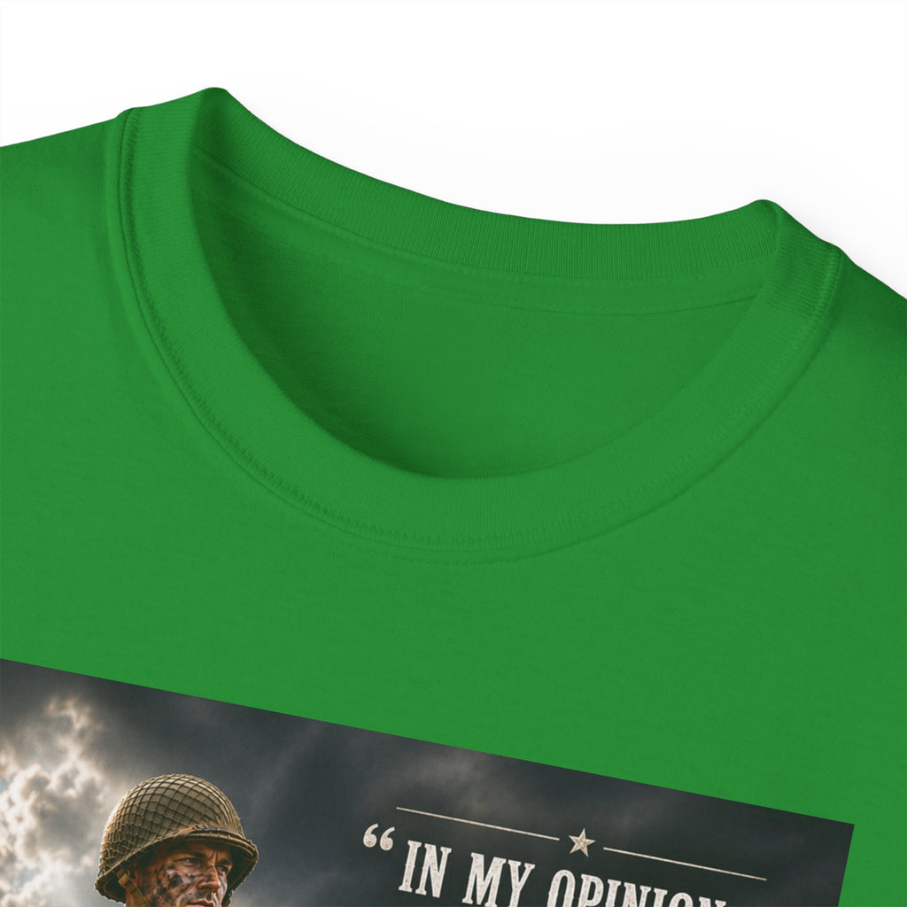 Soldier with Rifle Quote T-Shirt | Military Vintage Warfare Tee