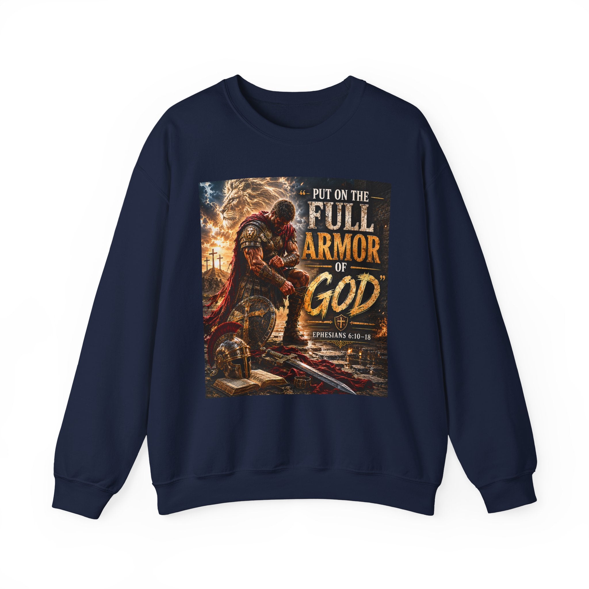 Full Armor of God sweatshirt | Christian faith scripture design