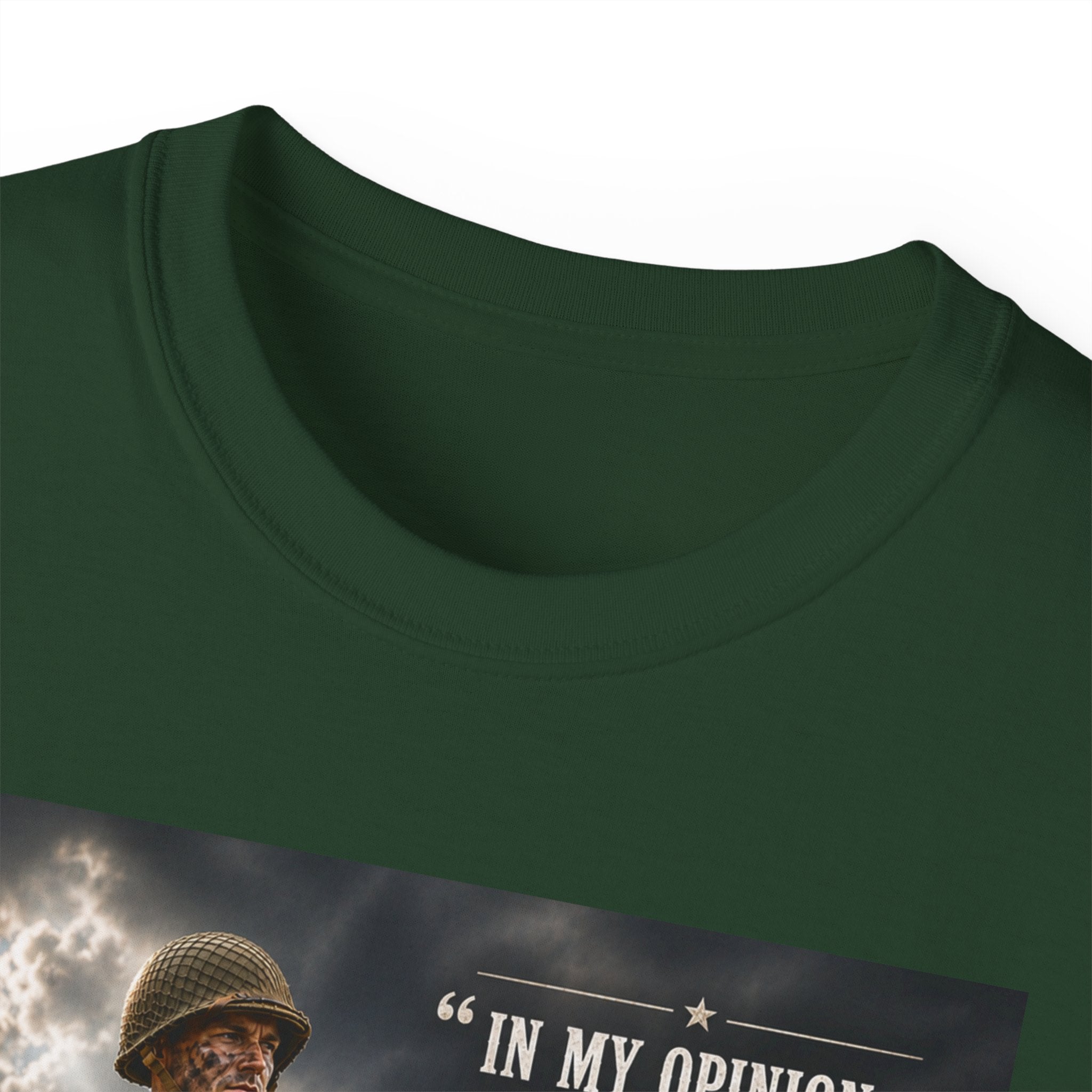 Soldier with Rifle Quote T-Shirt | Military Vintage Warfare Tee