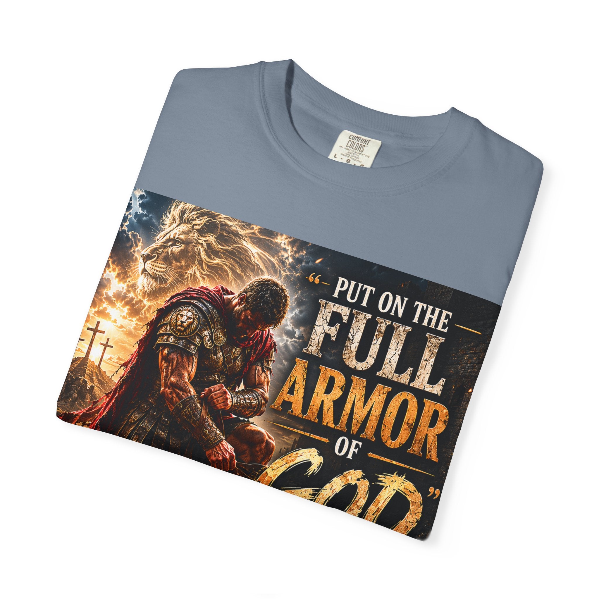 Christian Armor T-Shirt — "Put On The Full Armor of God" Faith Tee