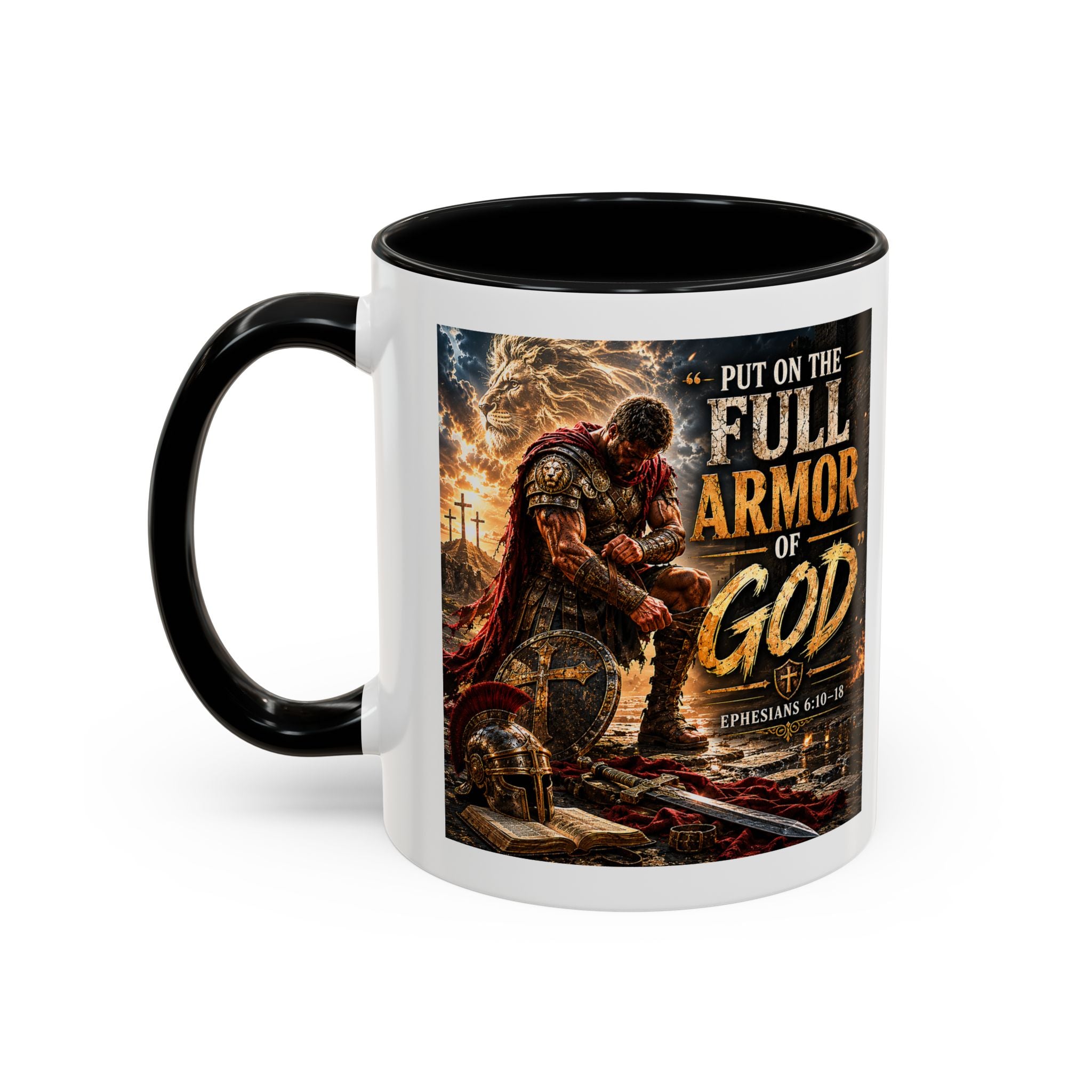 Put on the Armor of God Accent Coffee Mug —  (11/15oz)