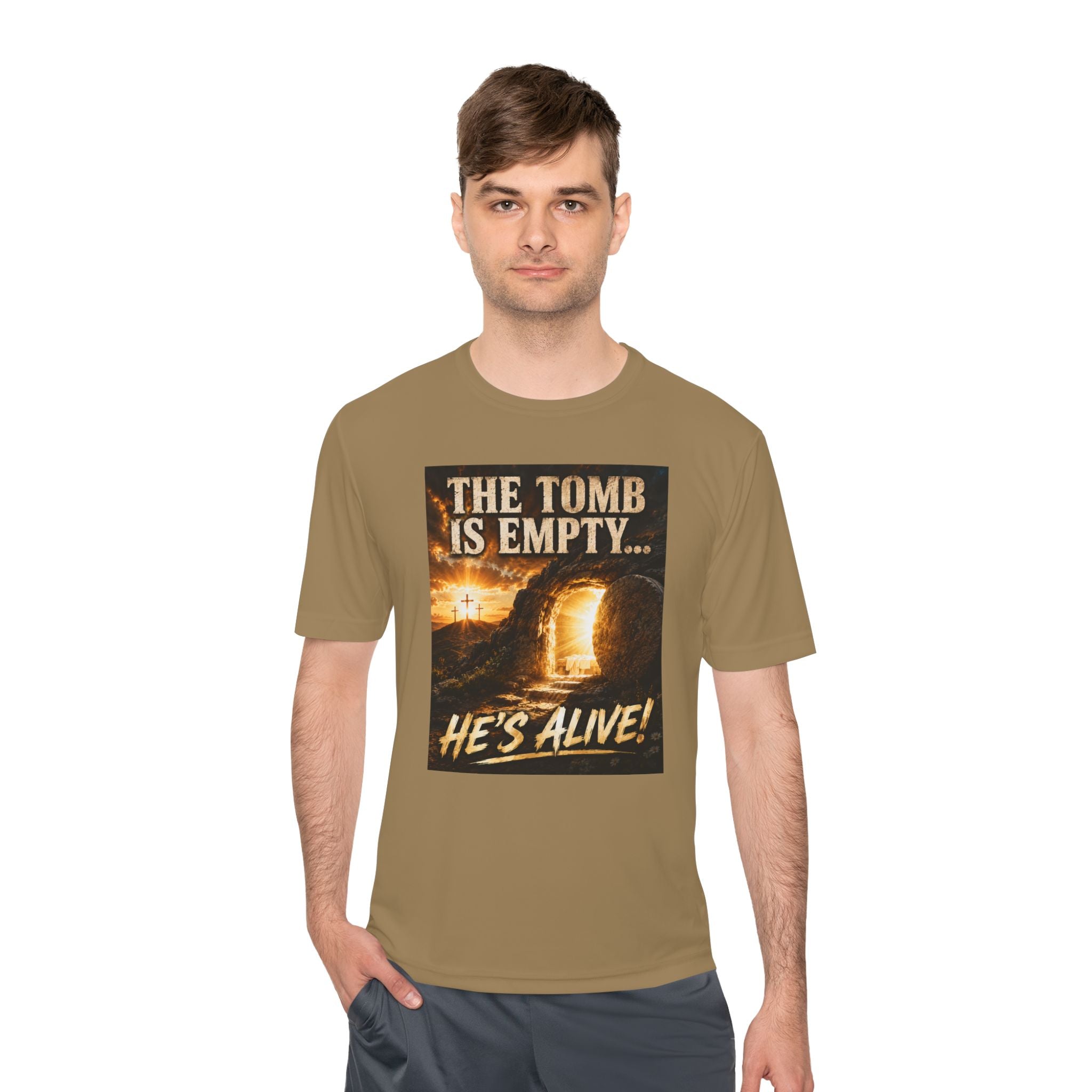 He’s Alive! Resurrection Tee — Christian Easter Shirt