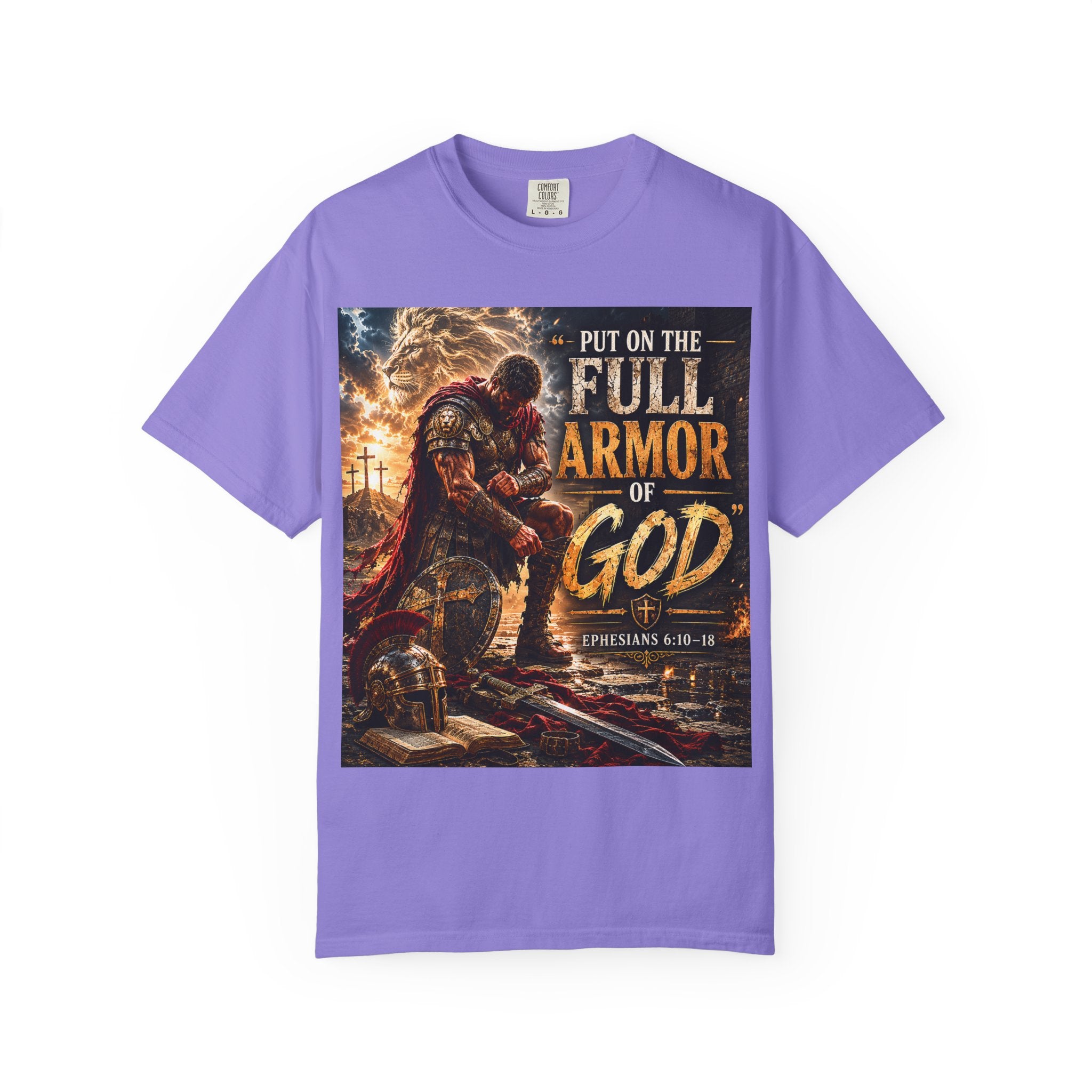 Christian Armor T-Shirt — "Put On The Full Armor of God" Faith Tee