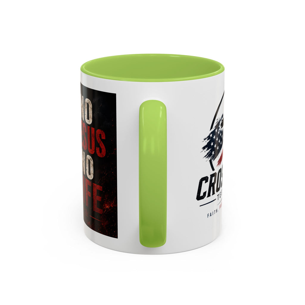 Know Jesus Know Life mug | Christian cross accent coffee mug
