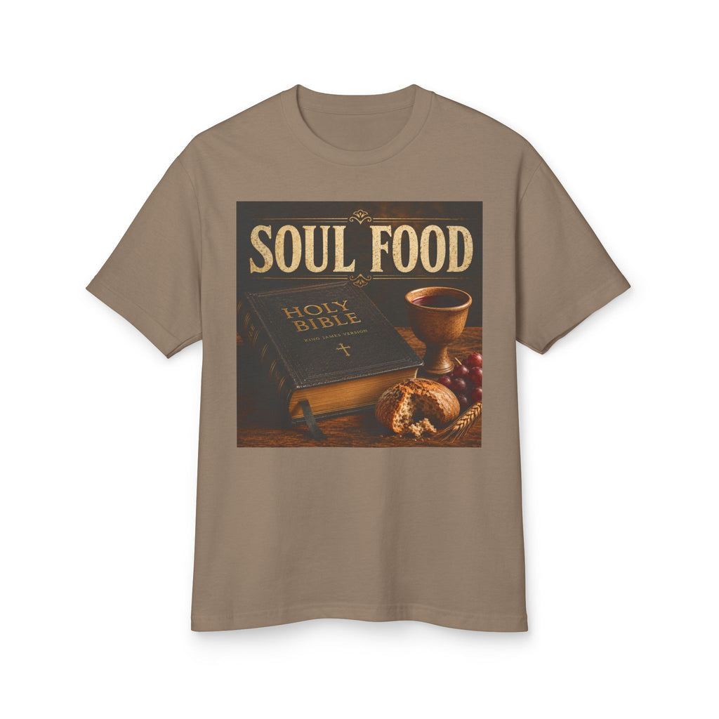 Soul Food Holy Bible graphic Tee | Crossfire American flag back