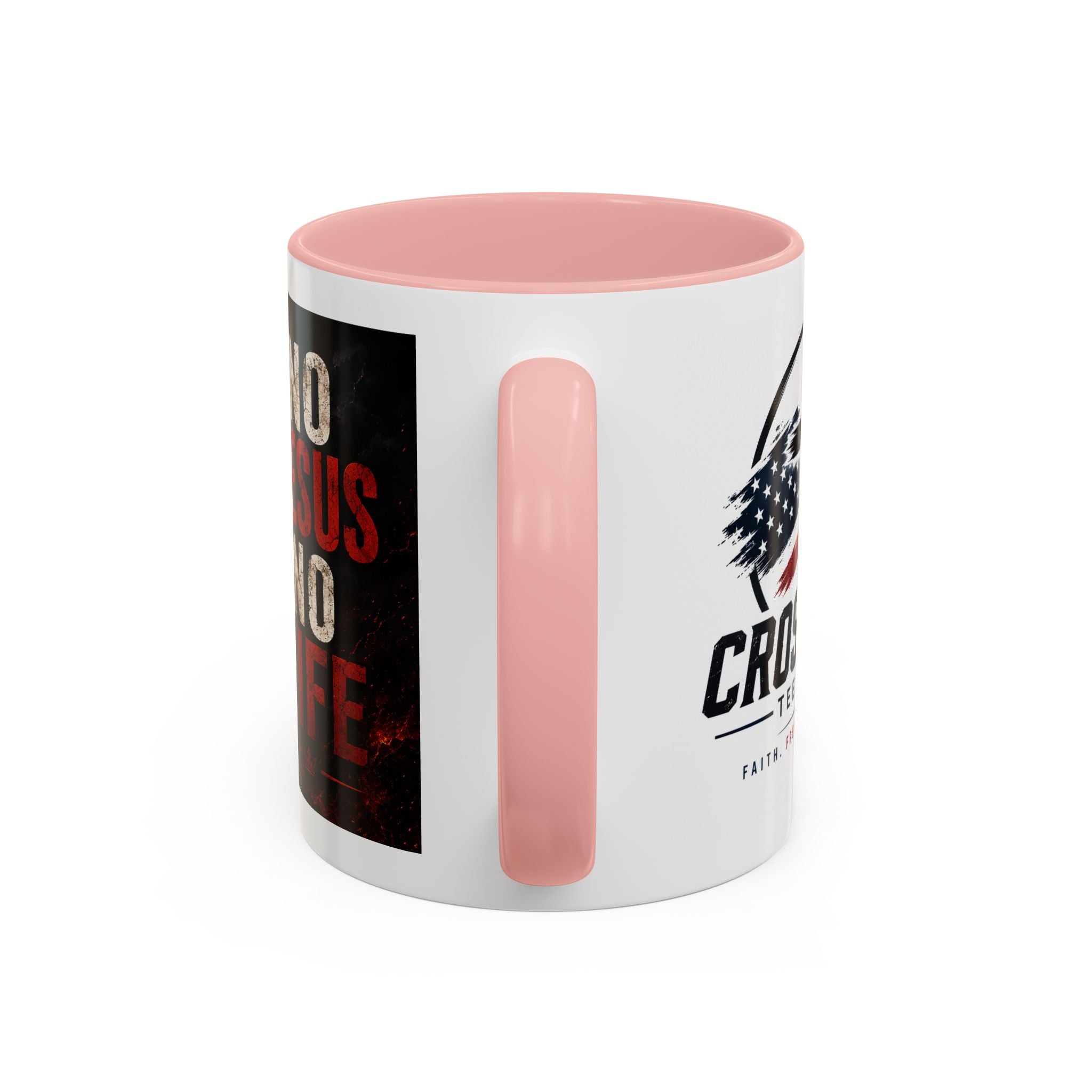 Know Jesus Know Life mug | Christian cross accent coffee mug