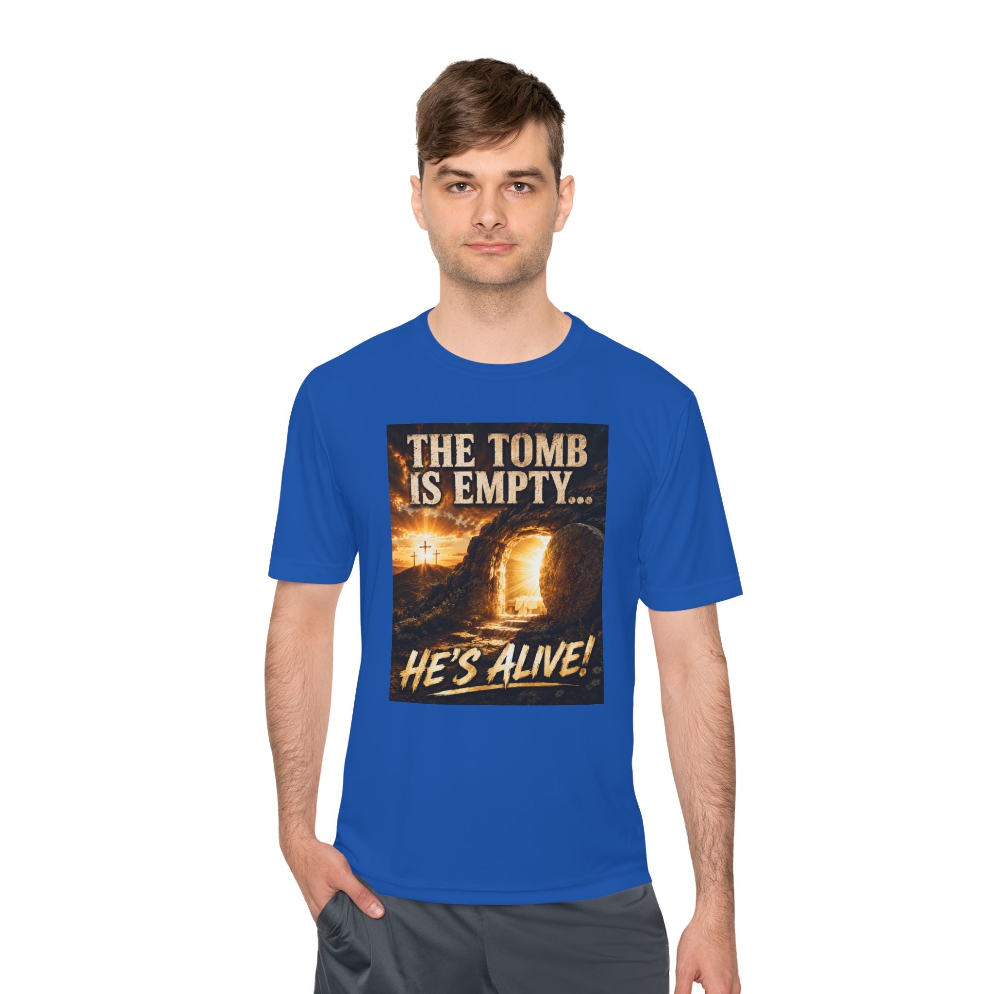 He’s Alive! Resurrection Tee — Christian Easter Shirt