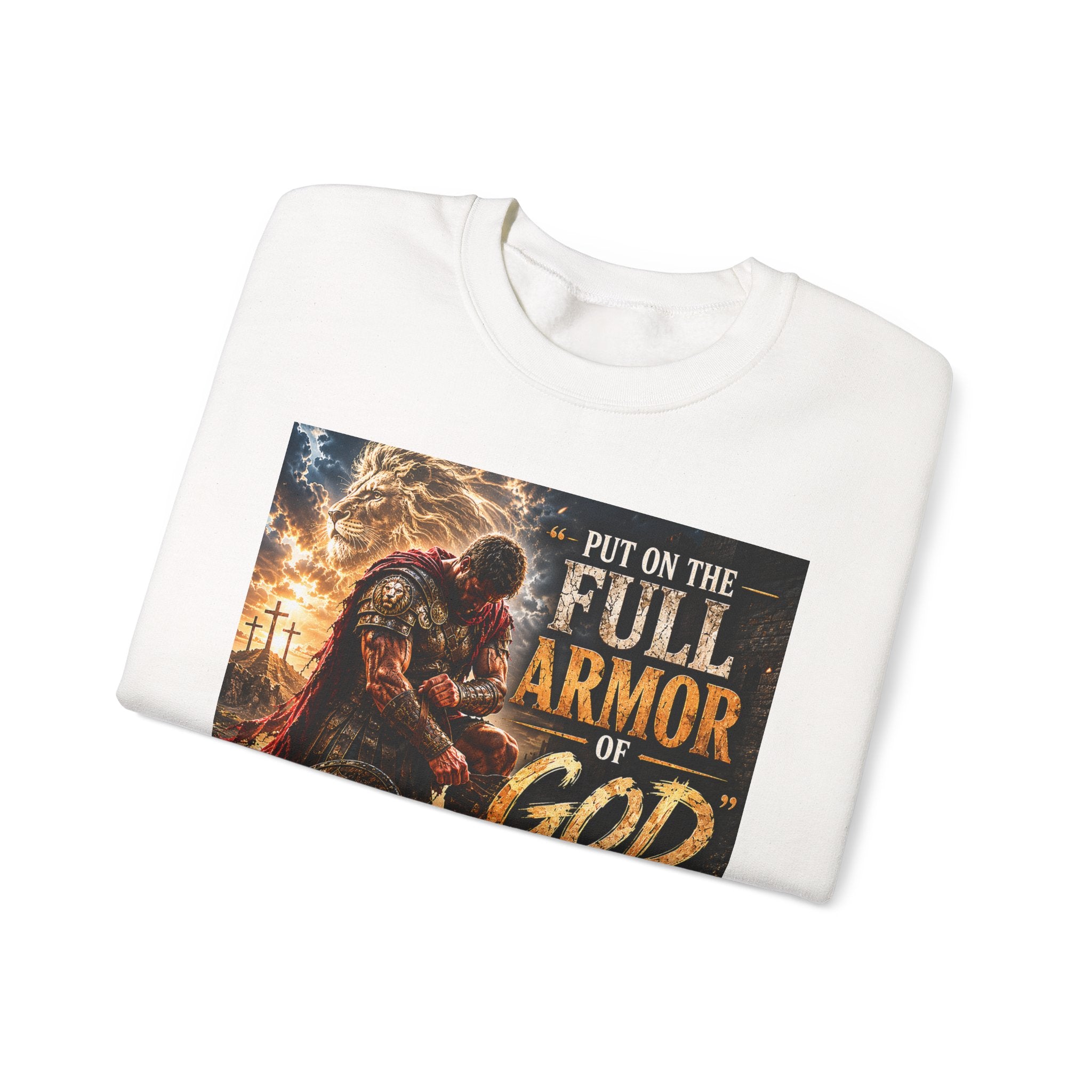 Full Armor of God sweatshirt | Christian faith scripture design