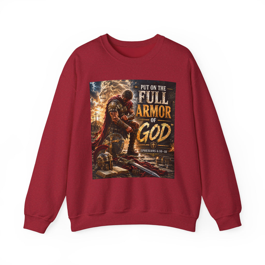 Full Armor of God sweatshirt | Christian faith scripture design