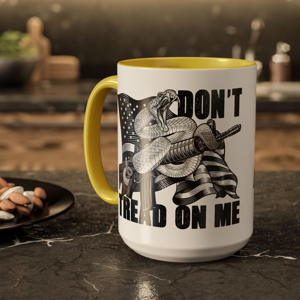 Don’t Tread on Me Mug | 11oz 15oz Colorful Ceramic