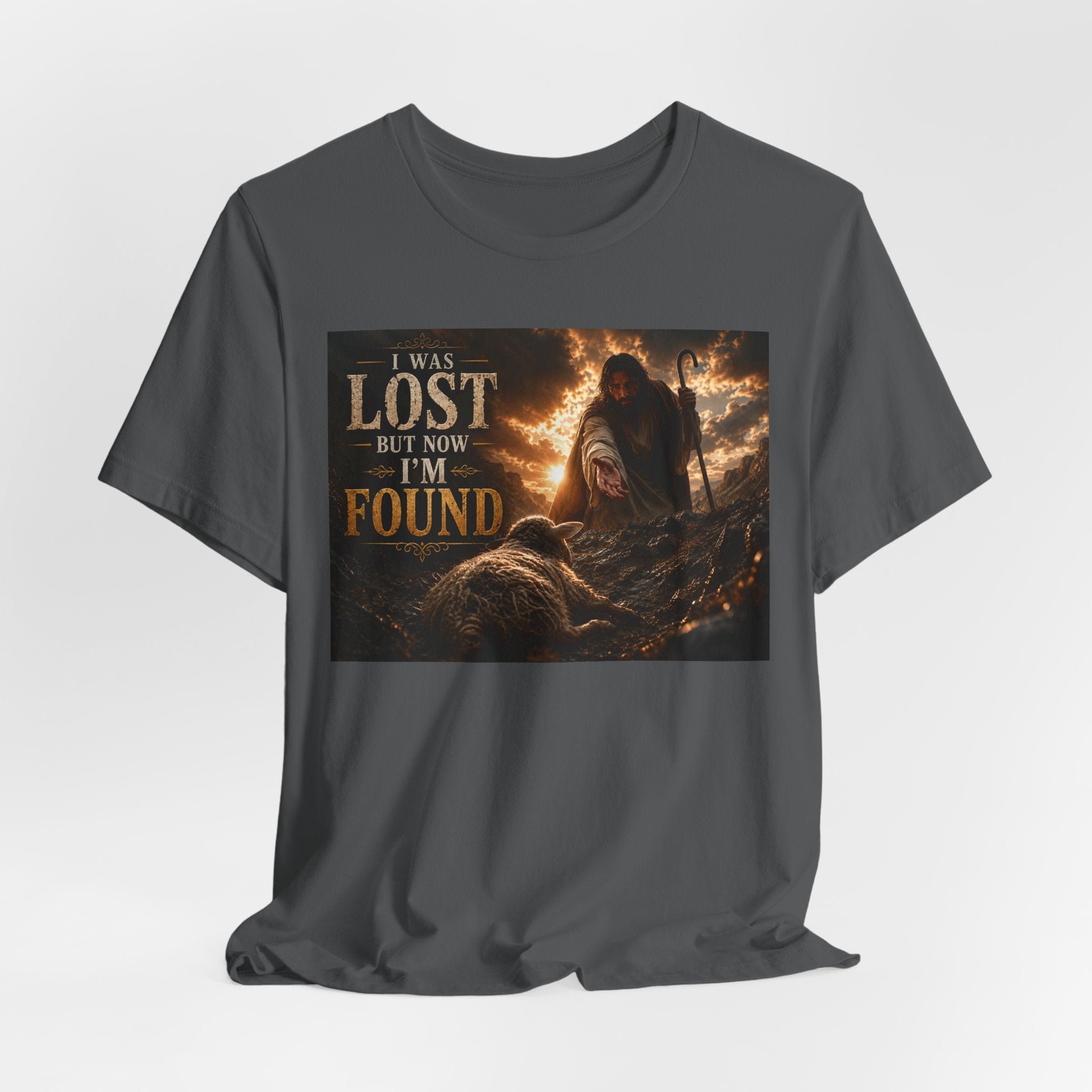 I Was Lost But Now I'm Found T-Shirt | Christian Jesus Faith Tee