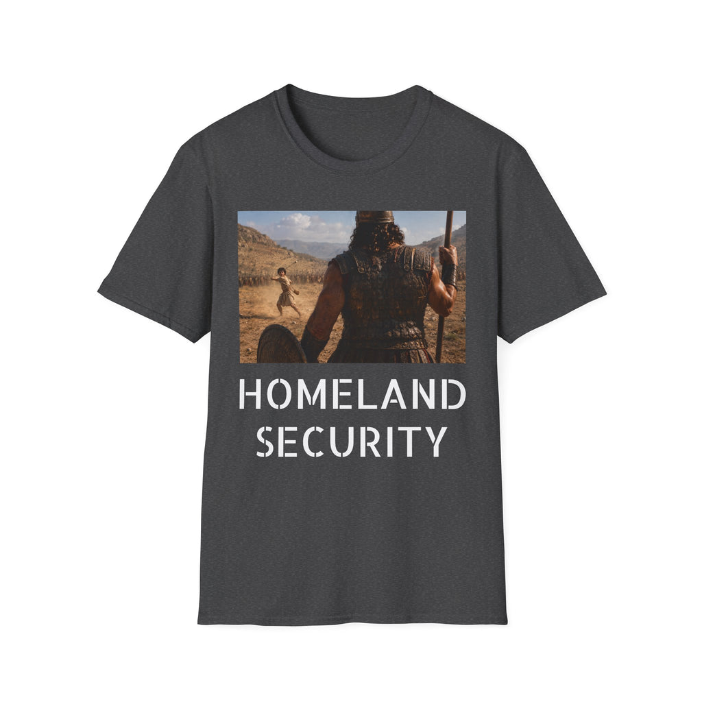 David and Goliath Scene T‑Shirt — Epic Battle Landscape Graphic Tee