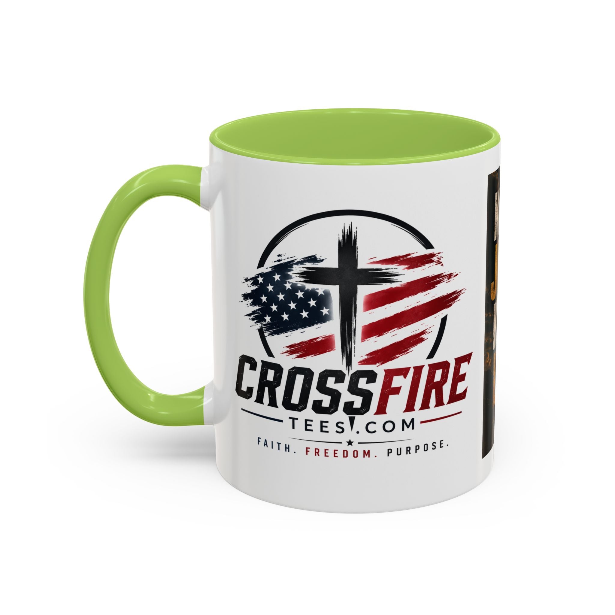 Know Jesus Know Life mug | Christian cross accent coffee mug
