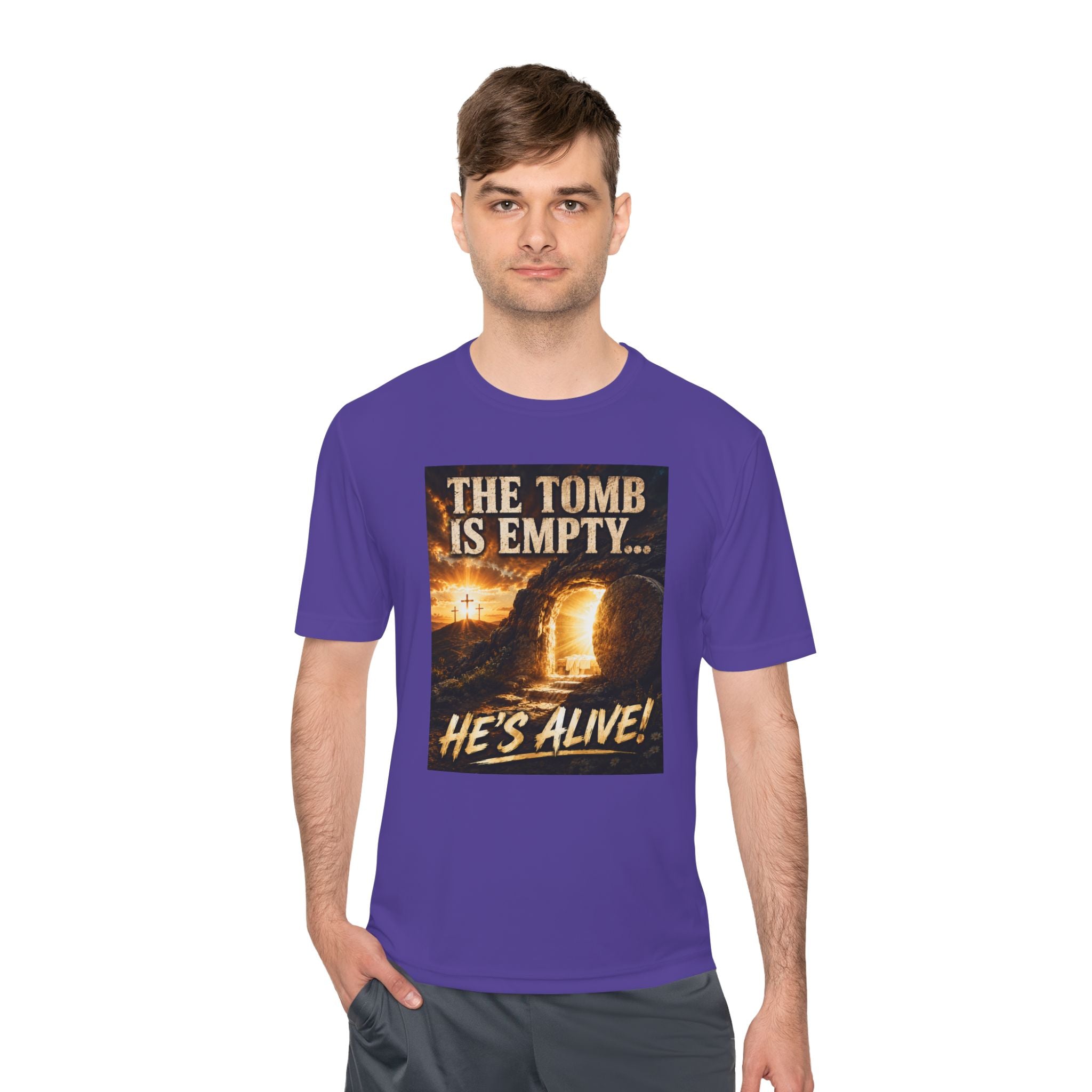 He’s Alive! Resurrection Tee — Christian Easter Shirt