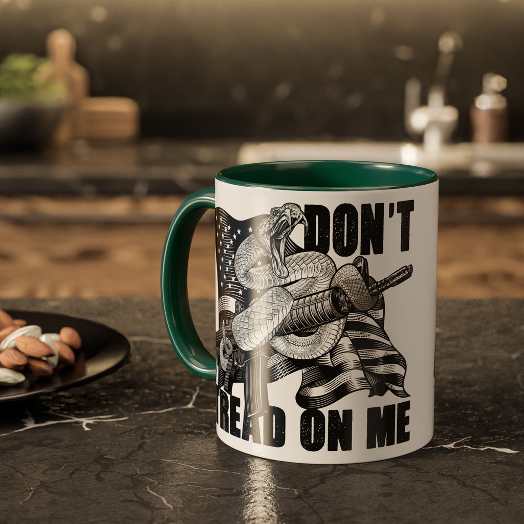 Don’t Tread on Me Mug | 11oz 15oz Colorful Ceramic