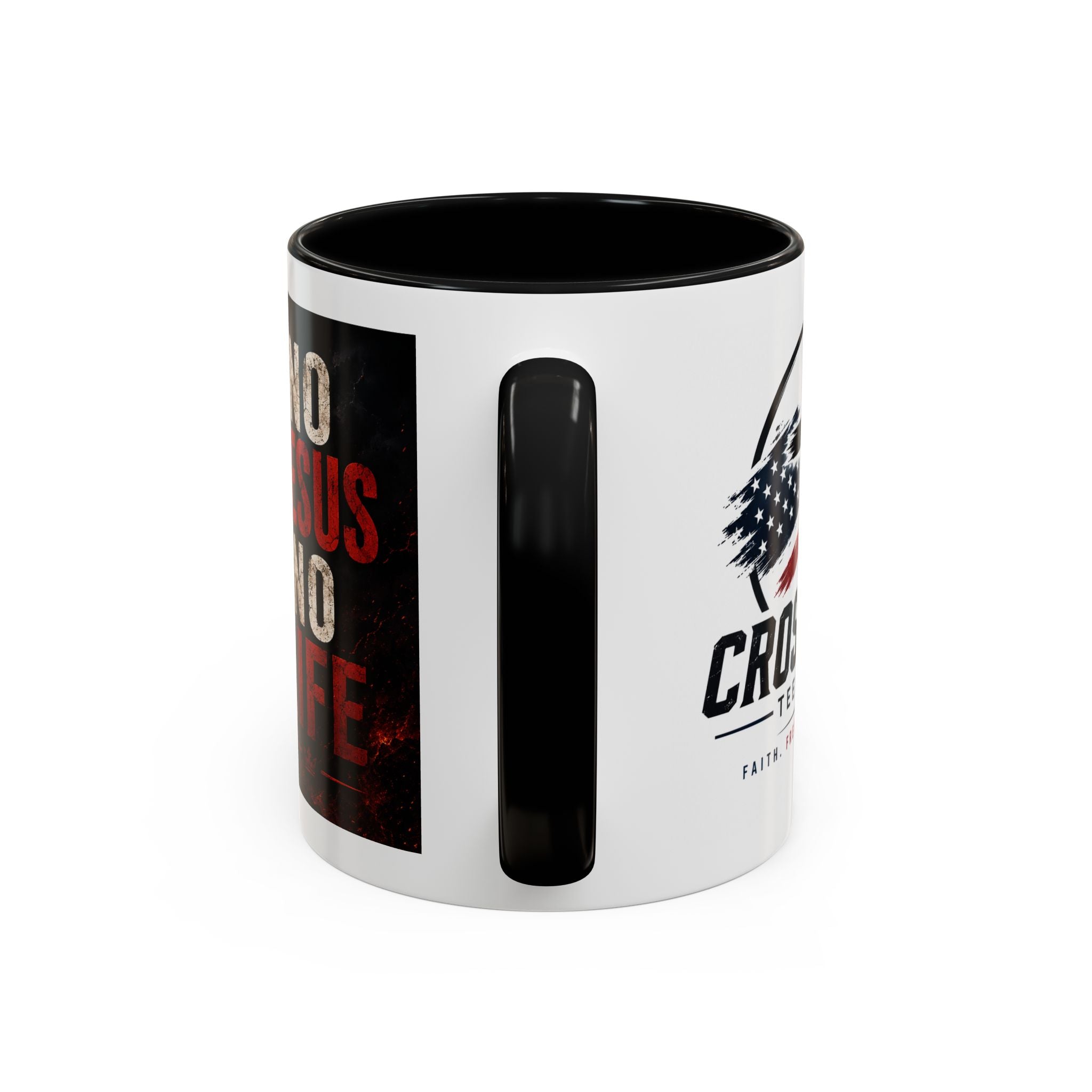 Know Jesus Know Life mug | Christian cross accent coffee mug