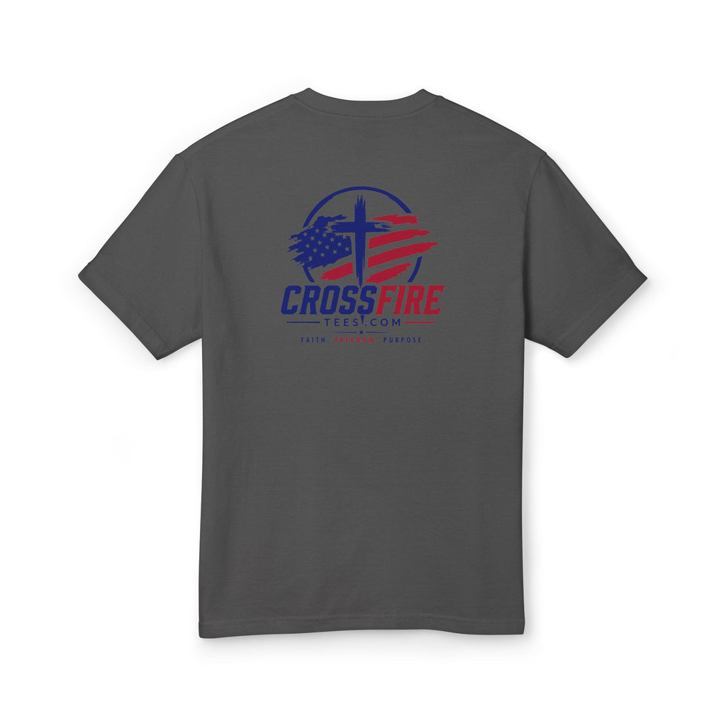 Soul Food Holy Bible graphic Tee | Crossfire American flag back