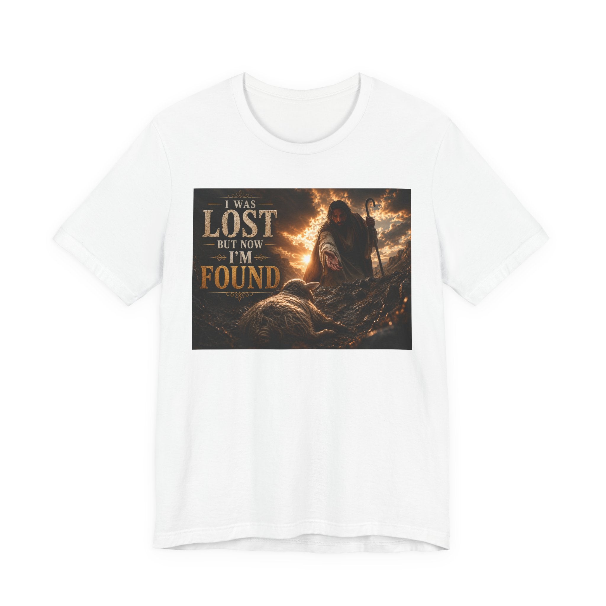 I Was Lost But Now I'm Found T-Shirt | Christian Jesus Faith Tee