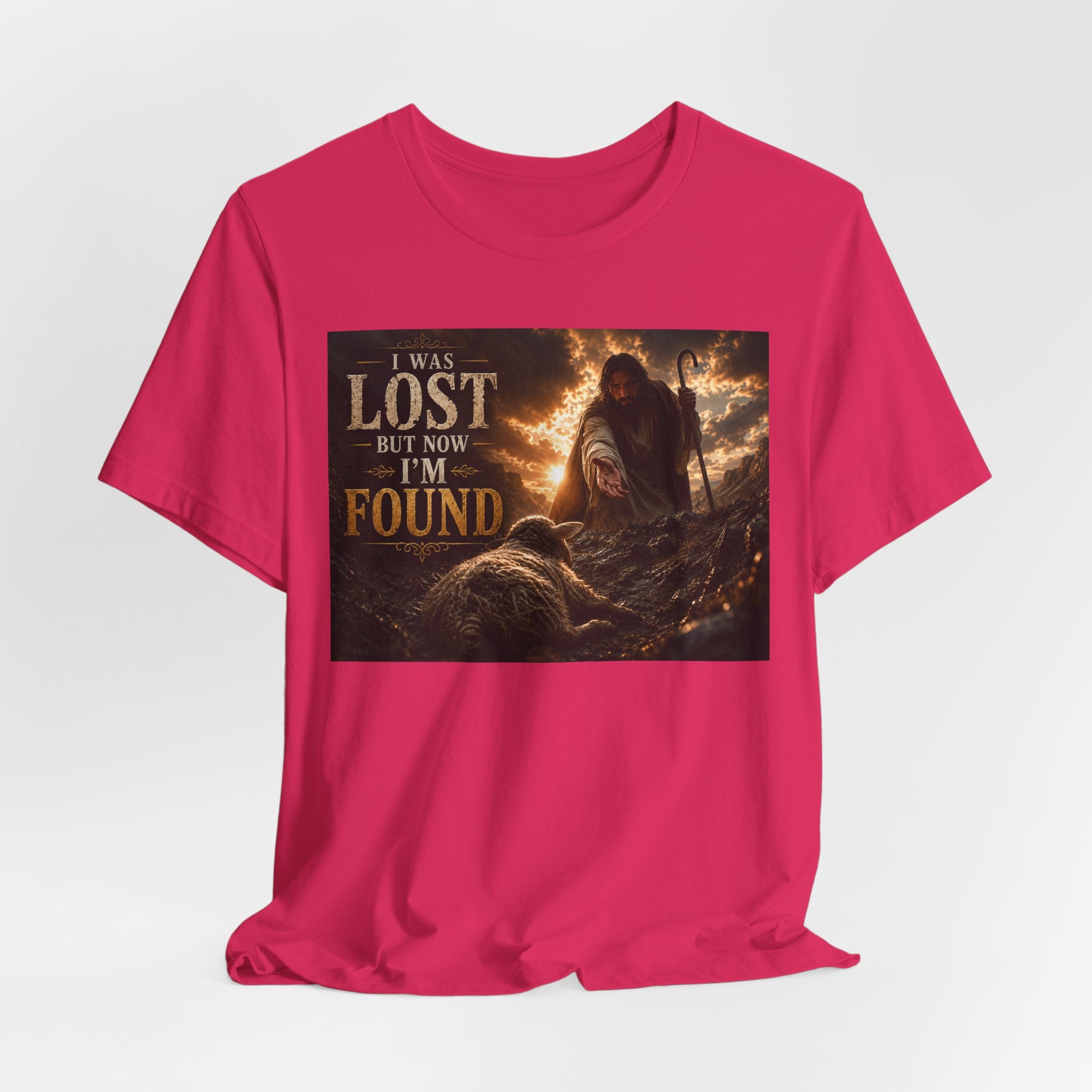 I Was Lost But Now I'm Found T-Shirt | Christian Jesus Faith Tee
