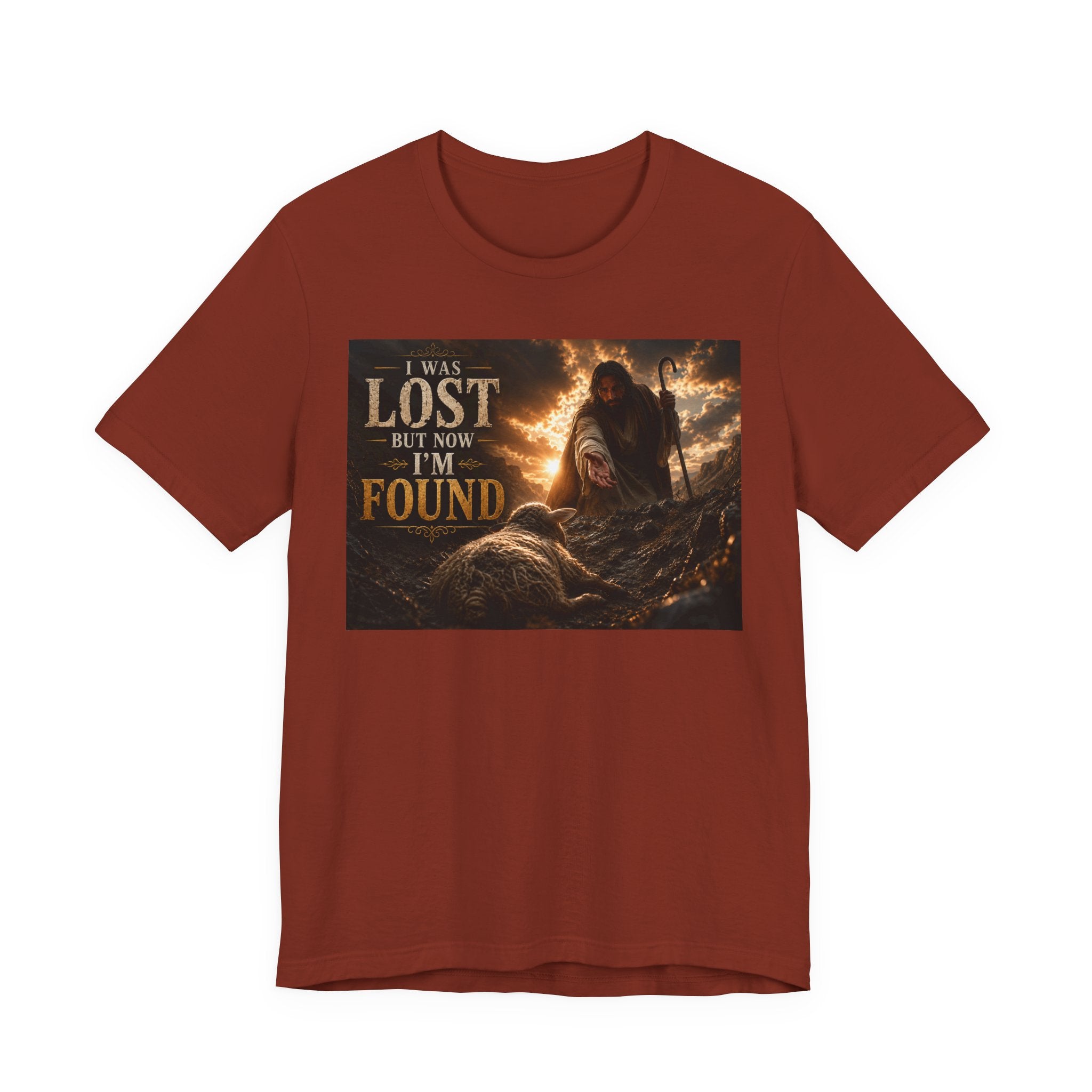 I Was Lost But Now I'm Found T-Shirt | Christian Jesus Faith Tee