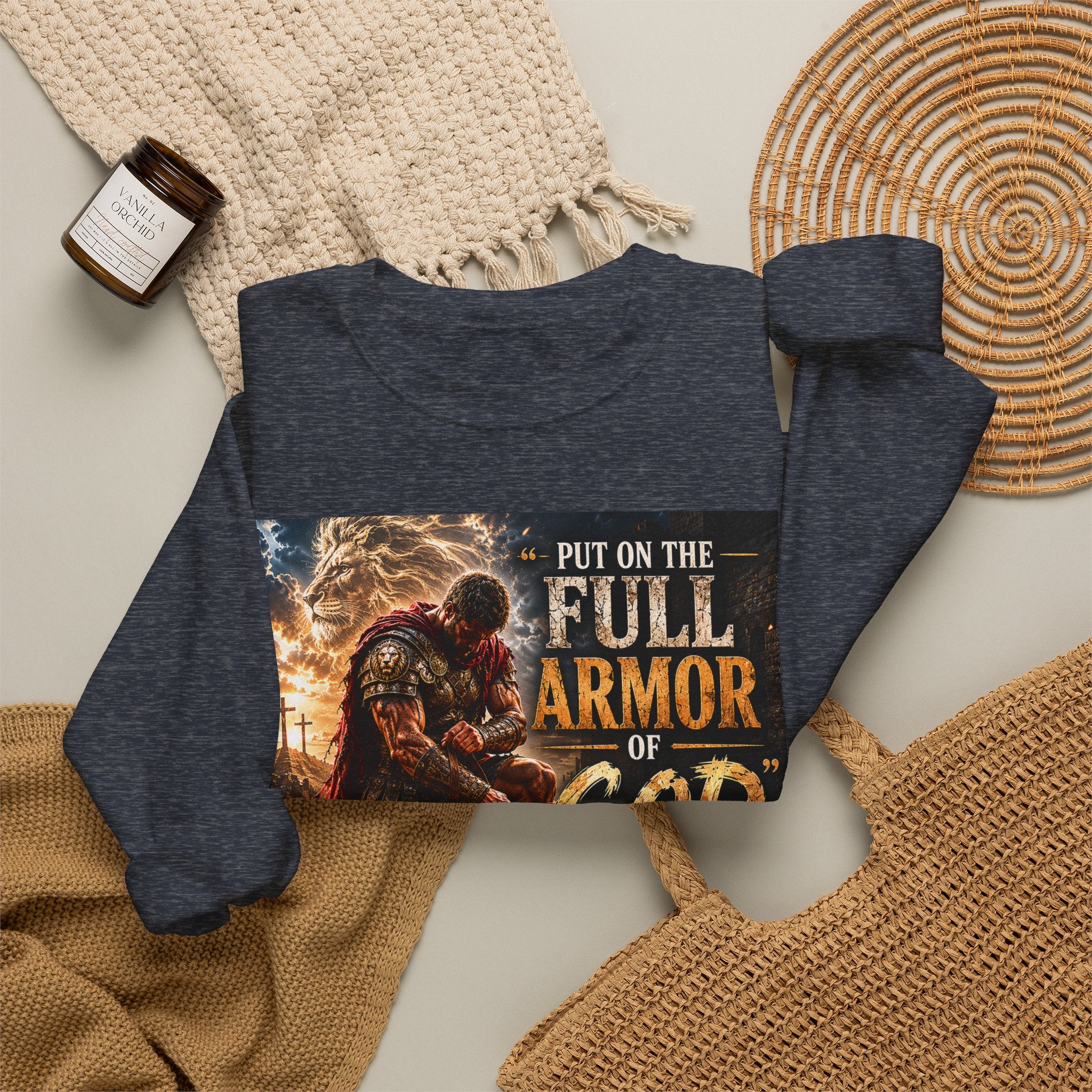 Full Armor of God sweatshirt | Christian faith scripture design
