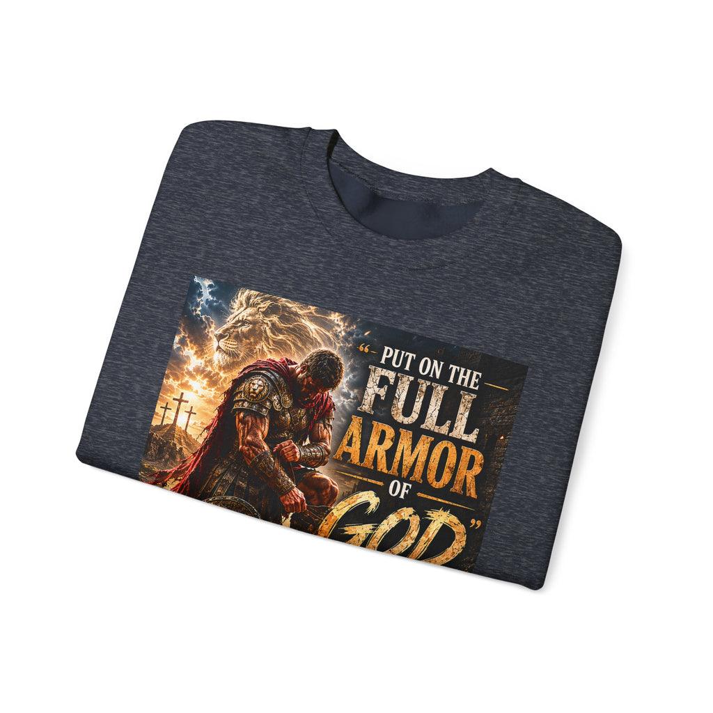 Full Armor of God sweatshirt | Christian faith scripture design