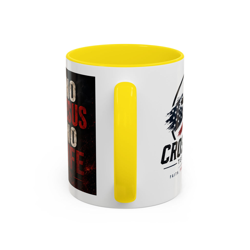 Know Jesus Know Life mug | Christian cross accent coffee mug