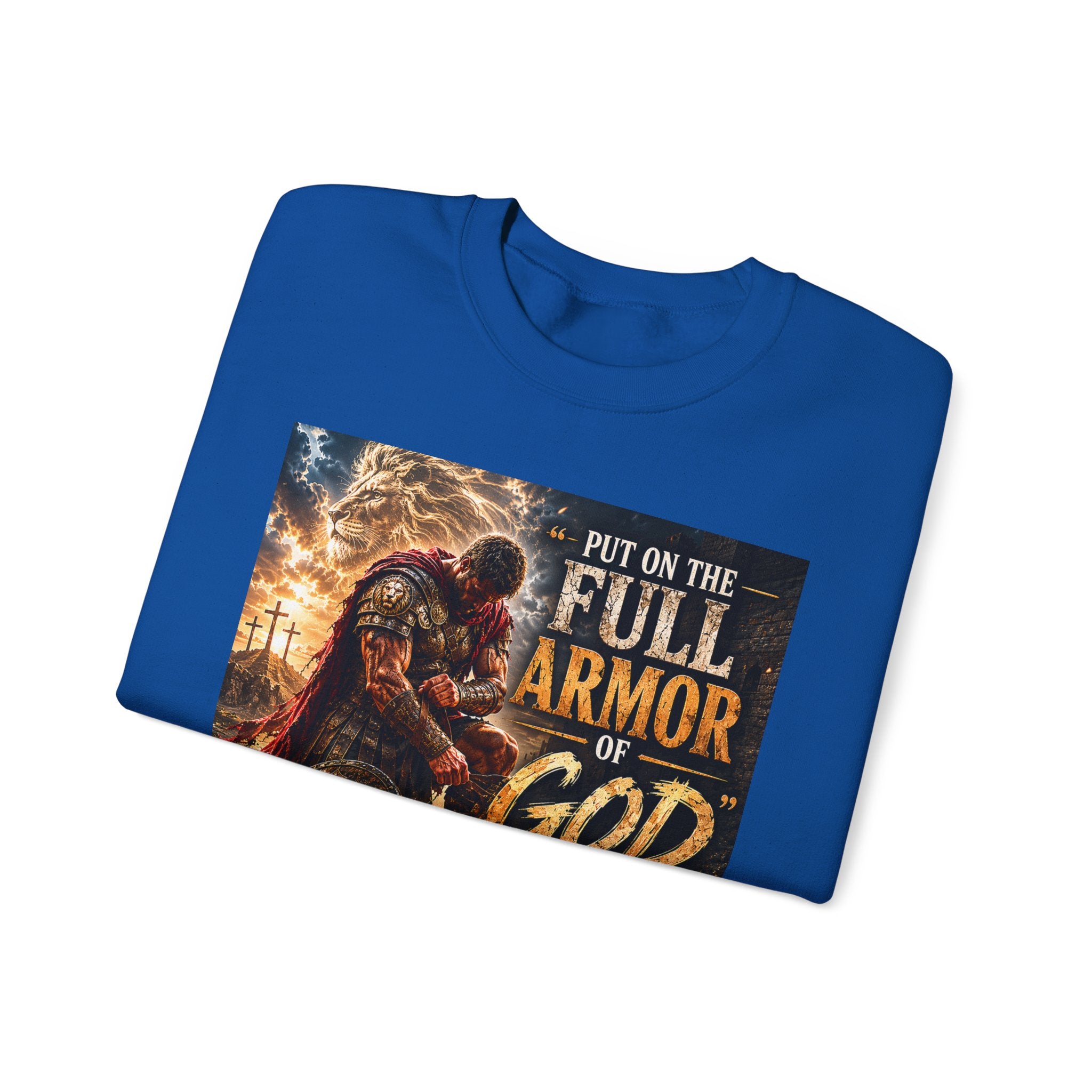 Full Armor of God sweatshirt | Christian faith scripture design