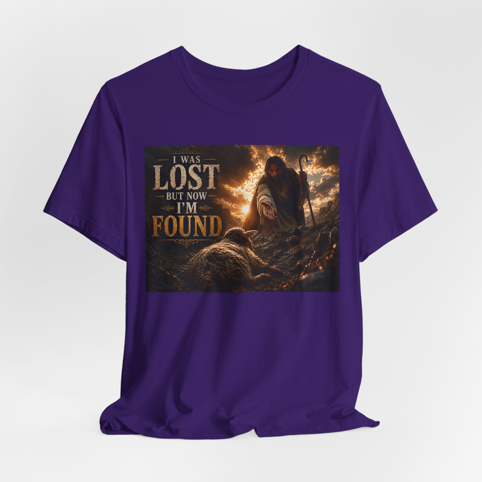 I Was Lost But Now I'm Found T-Shirt | Christian Jesus Faith Tee