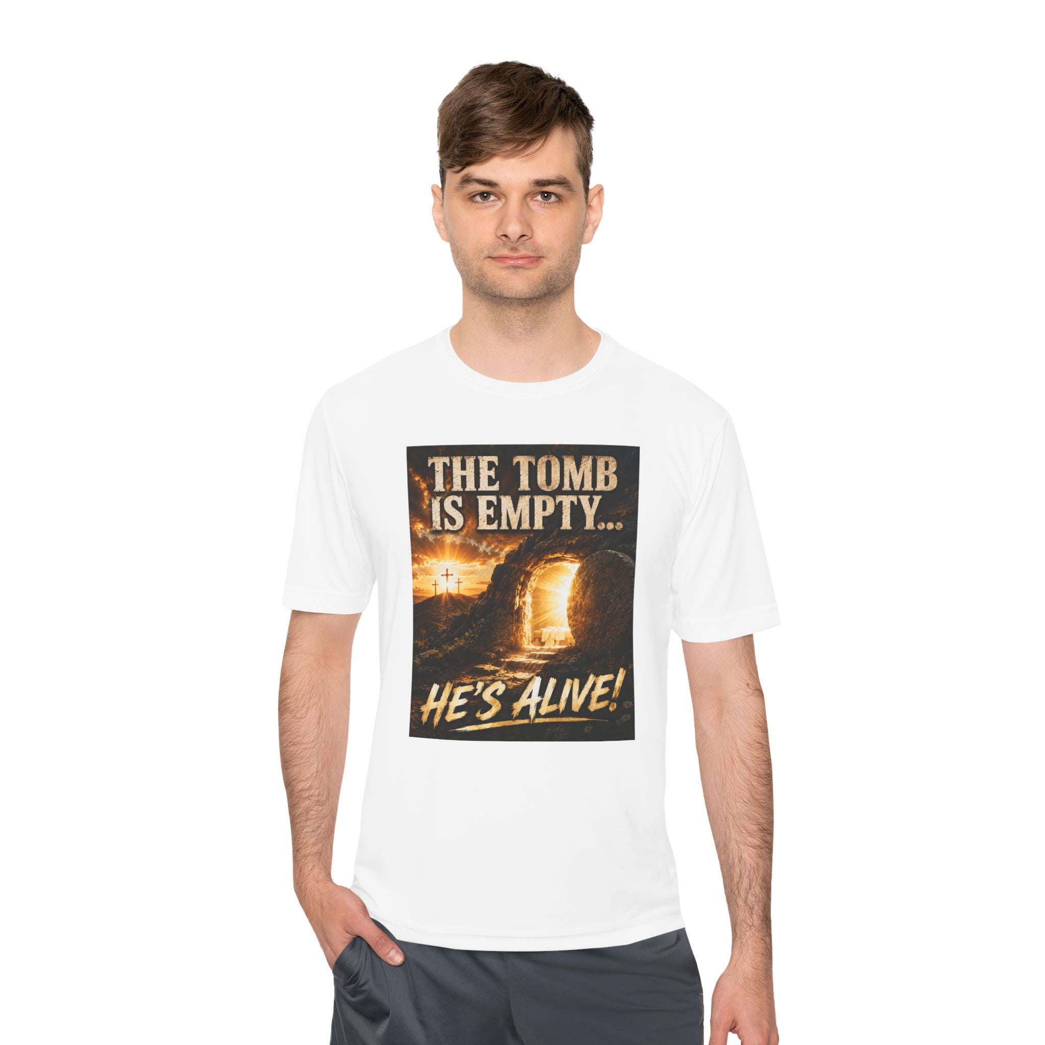 He’s Alive! Resurrection Tee — Christian Easter Shirt
