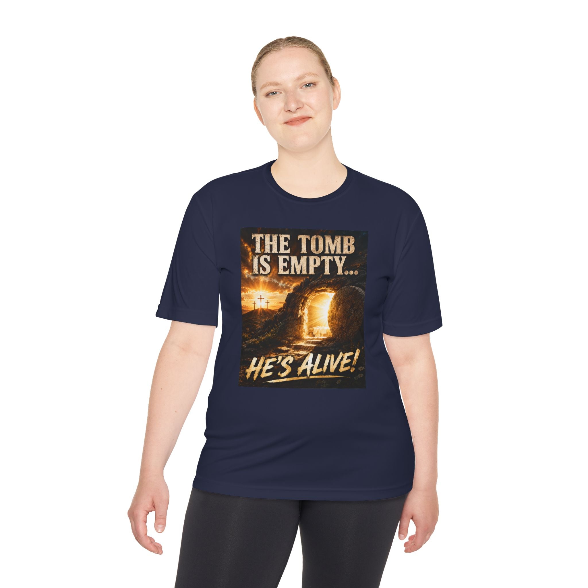 He’s Alive! Resurrection Tee — Christian Easter Shirt