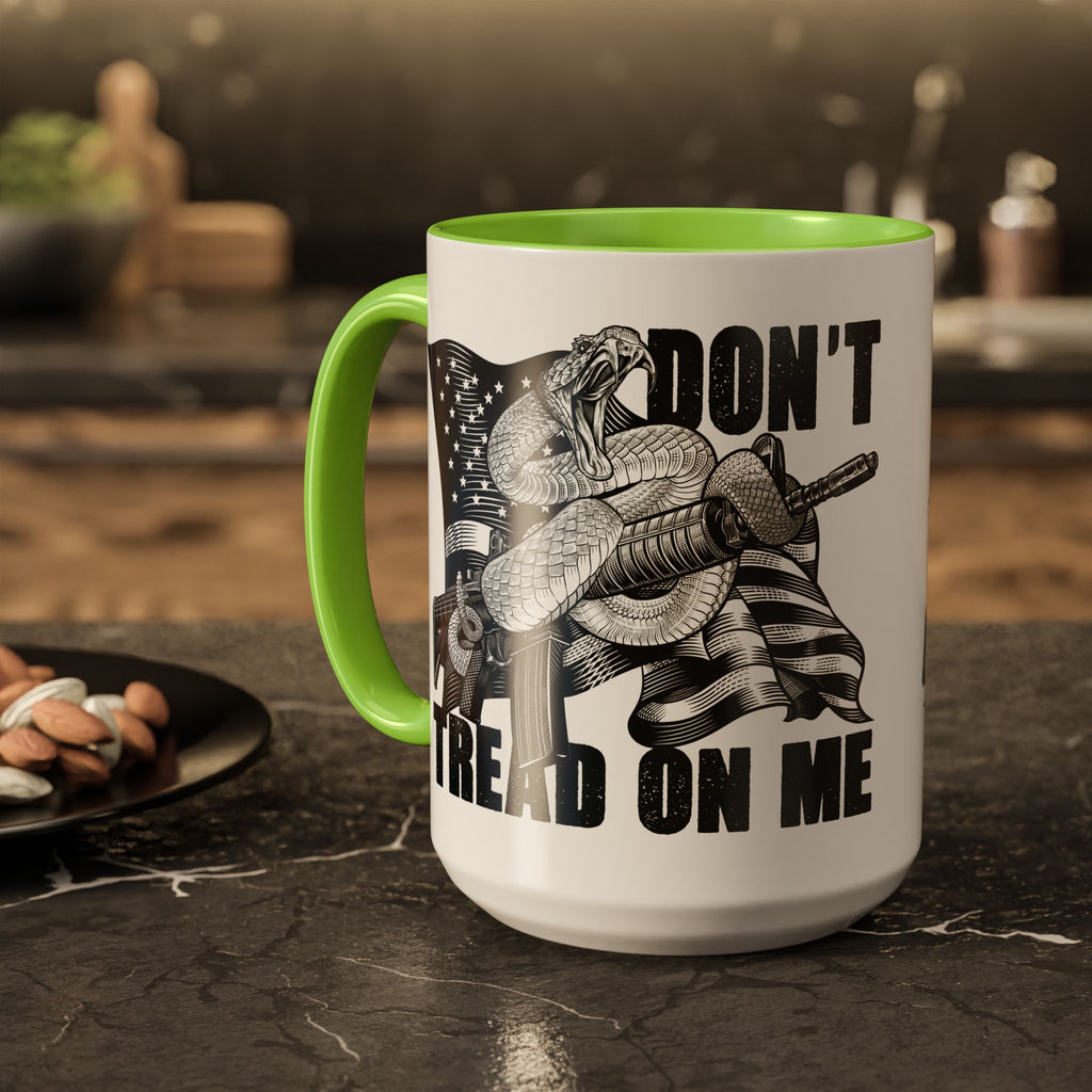 Don’t Tread on Me Mug | 11oz 15oz Colorful Ceramic