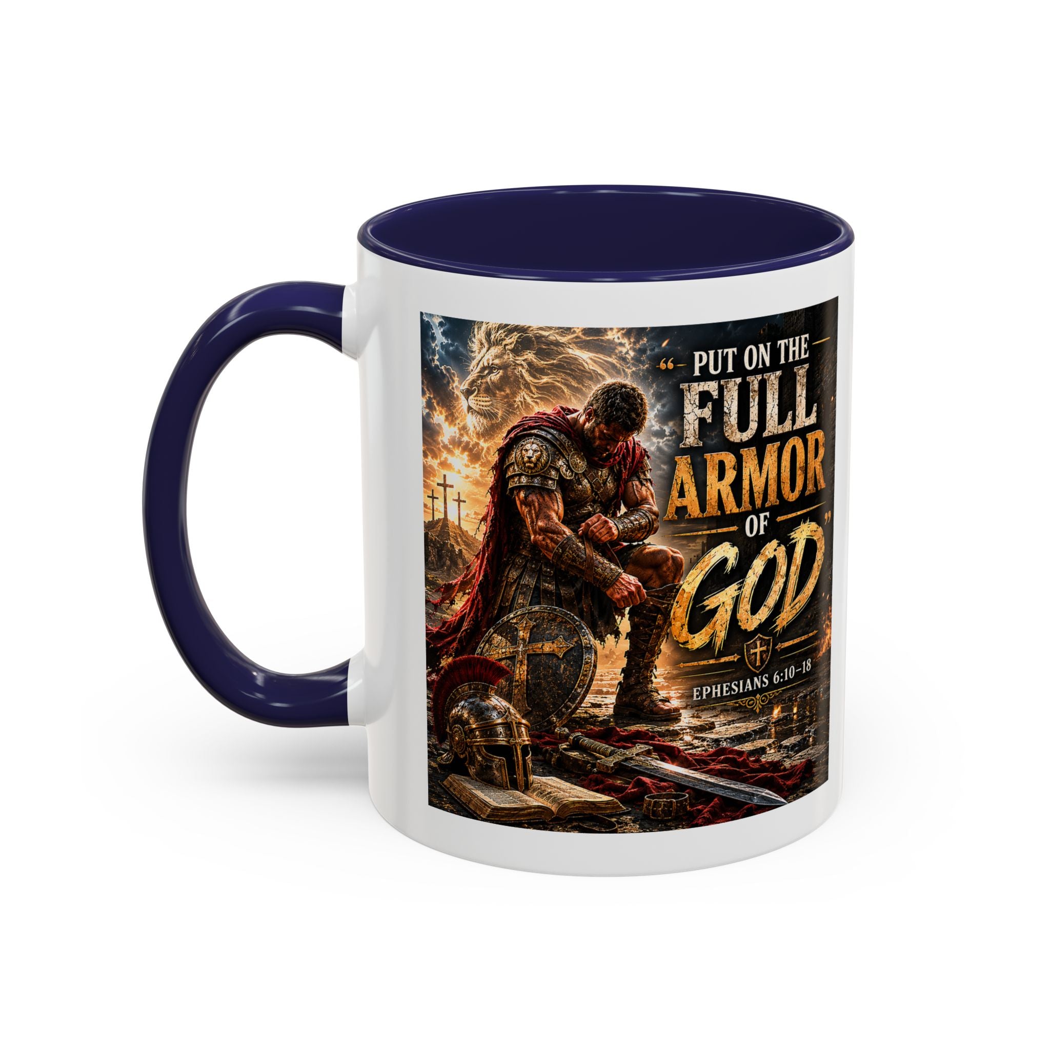 Put on the Armor of God Accent Coffee Mug —  (11/15oz)