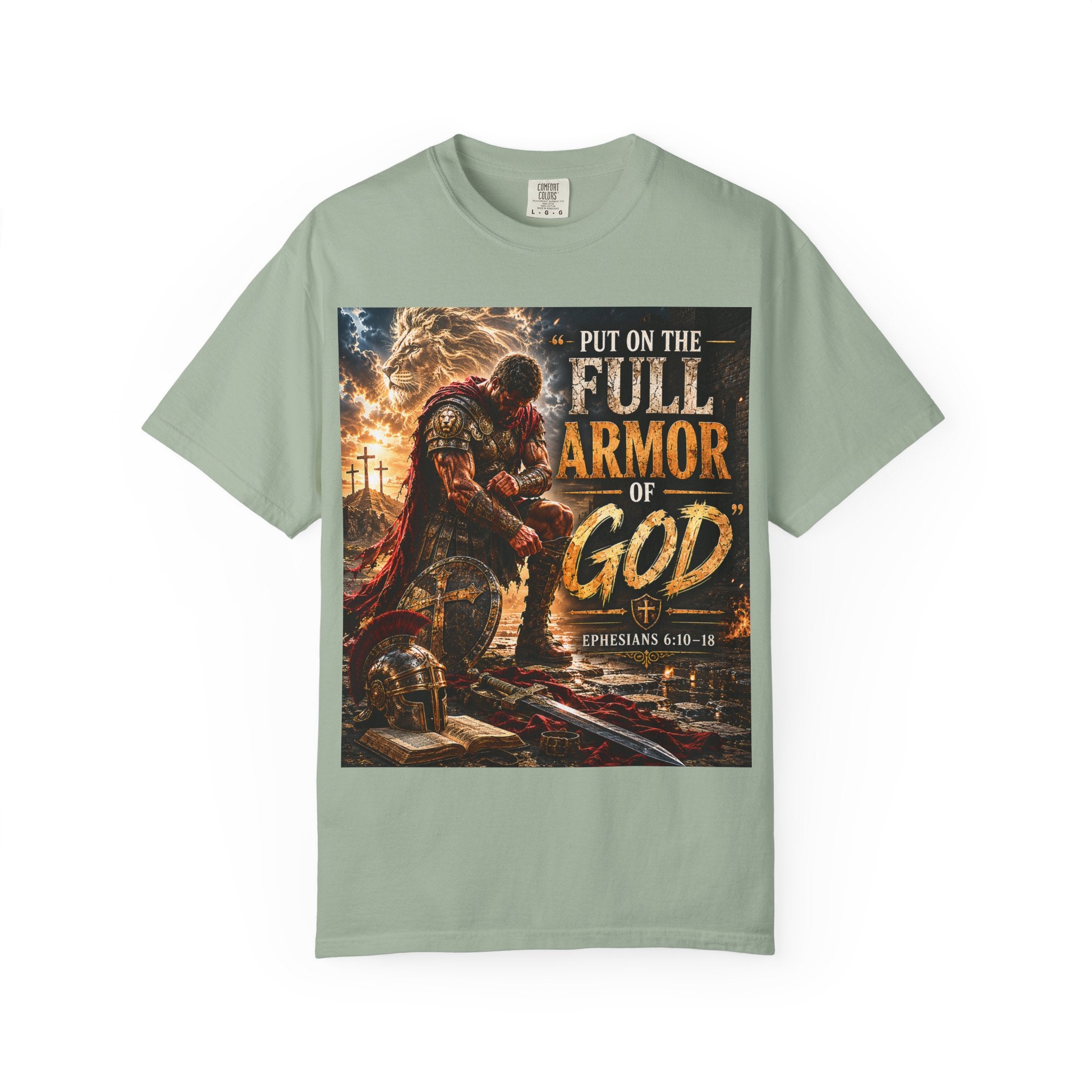 Christian Armor T-Shirt — "Put On The Full Armor of God" Faith Tee