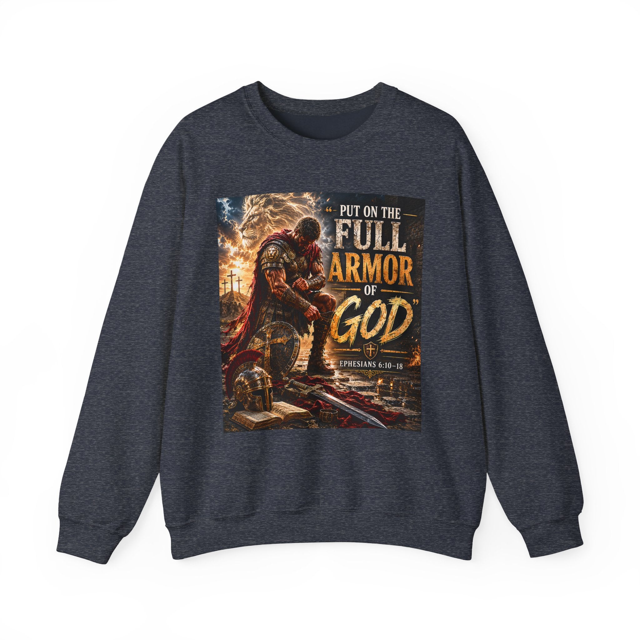 Full Armor of God sweatshirt | Christian faith scripture design