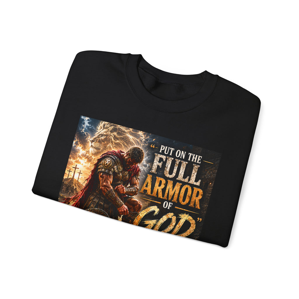 Full Armor of God sweatshirt | Christian faith scripture design