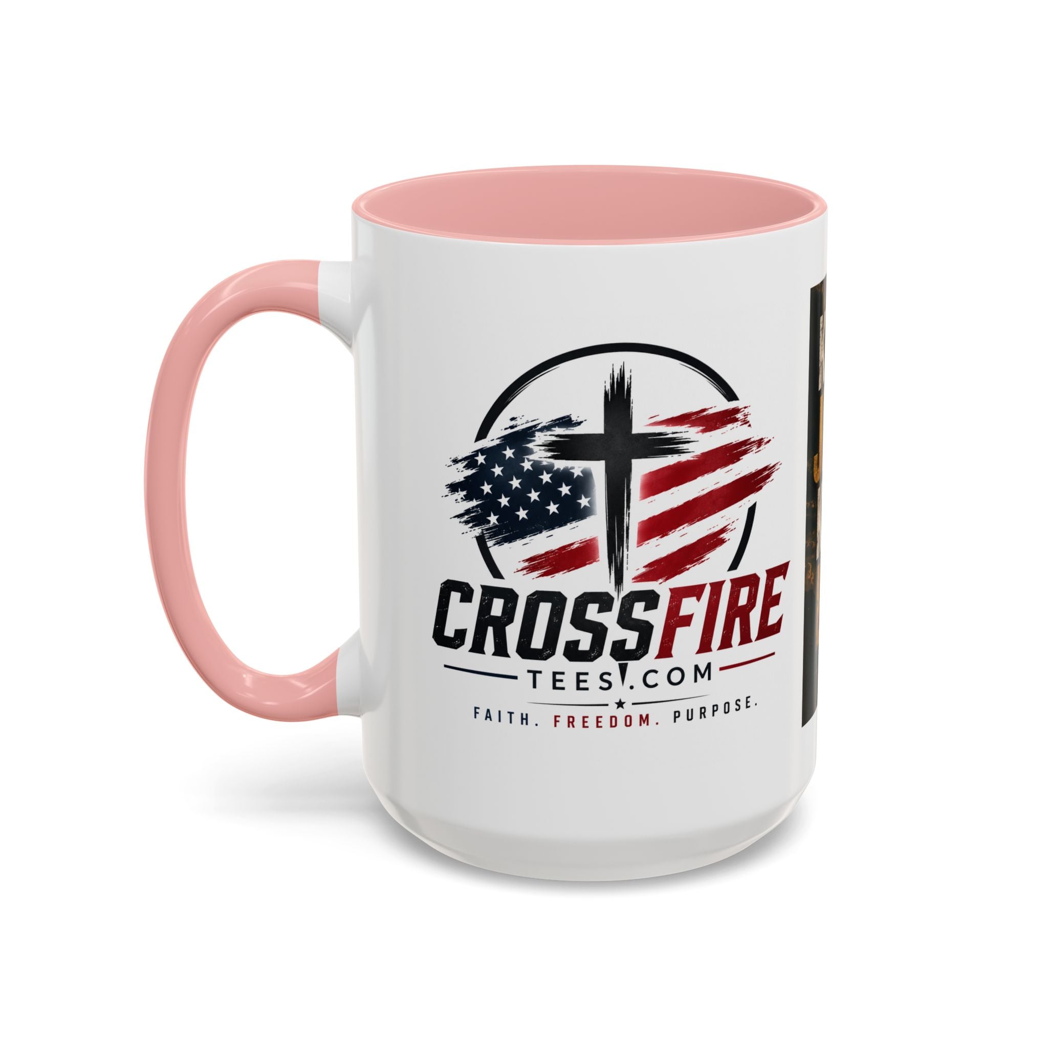 Know Jesus Know Life mug | Christian cross accent coffee mug