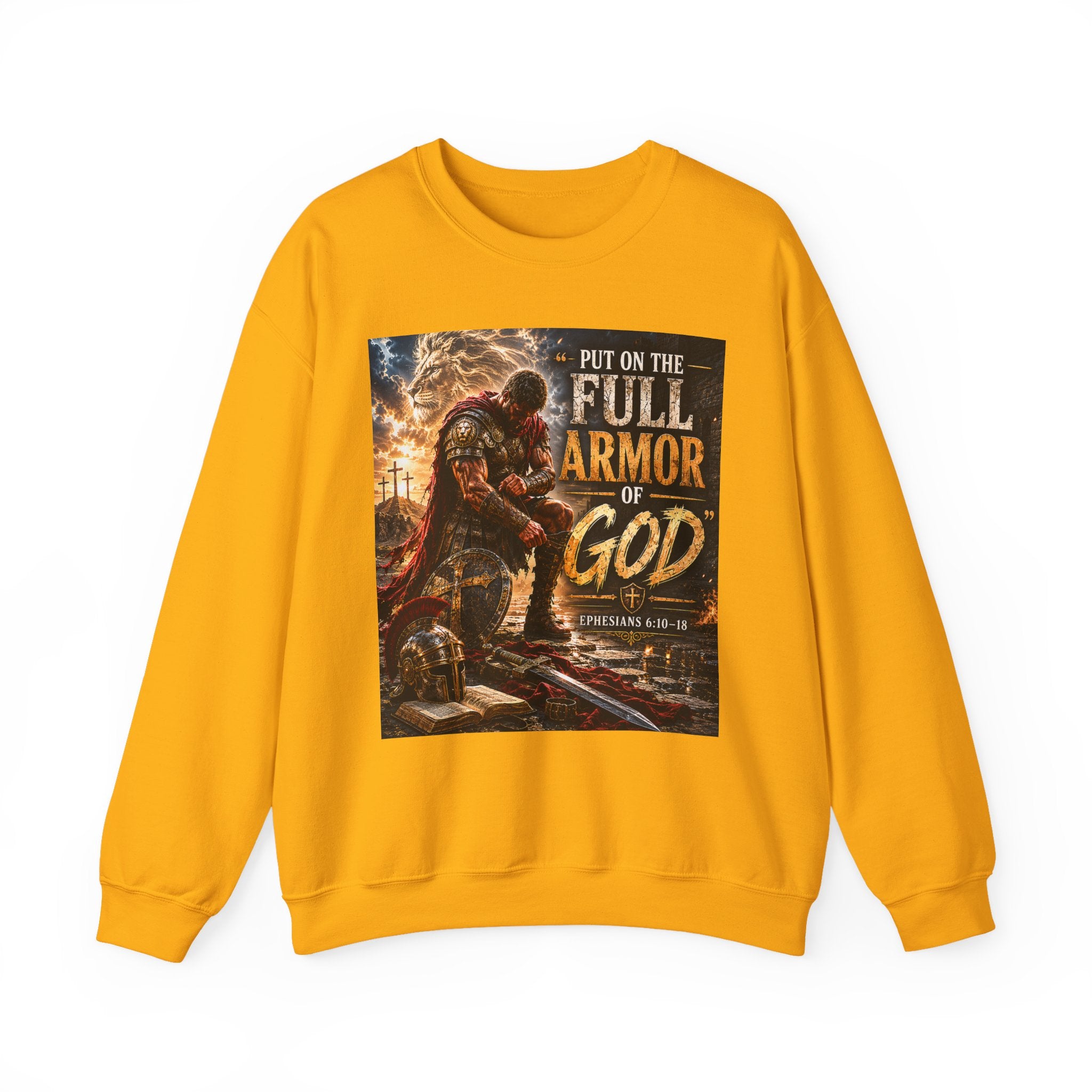Full Armor of God sweatshirt | Christian faith scripture design