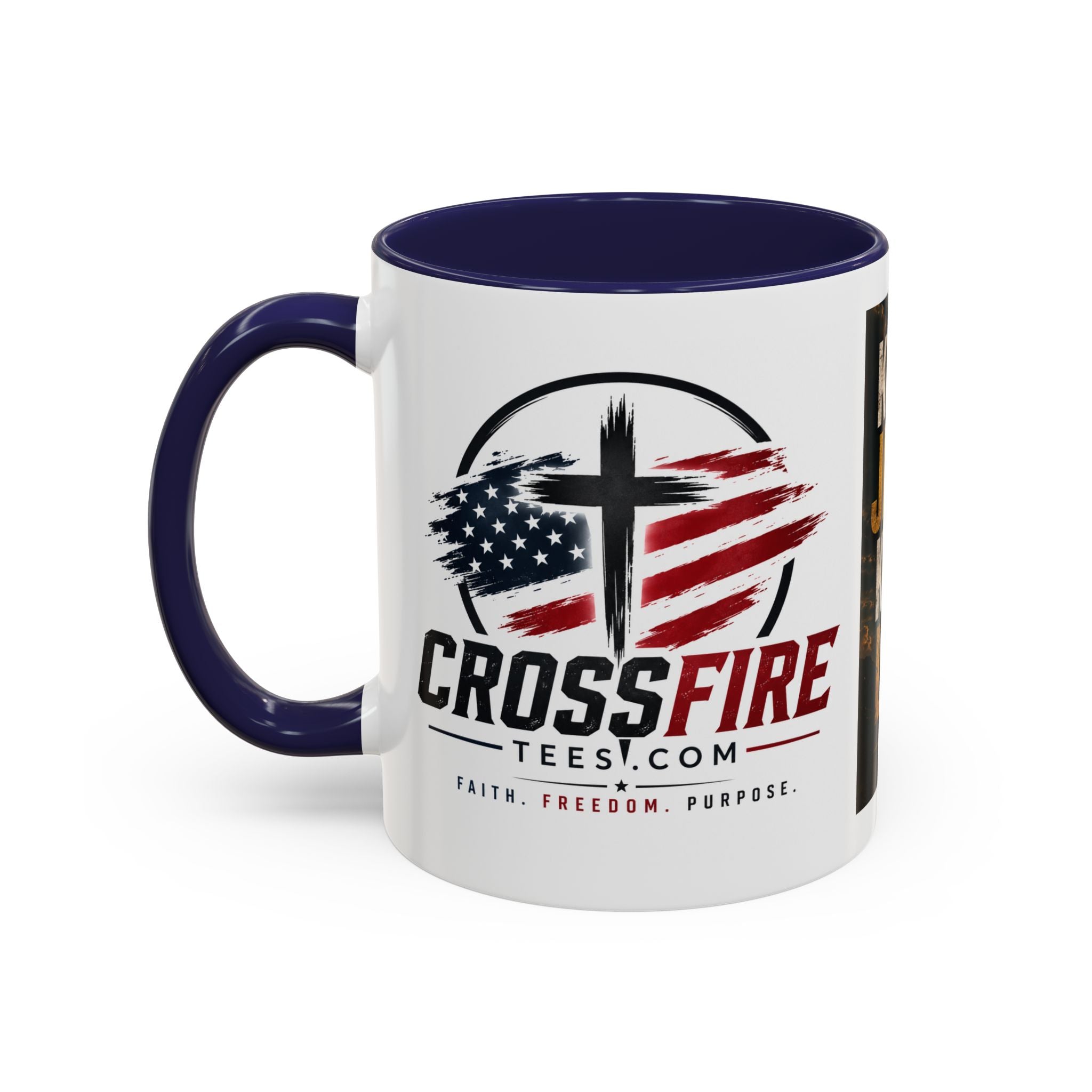 Know Jesus Know Life mug | Christian cross accent coffee mug