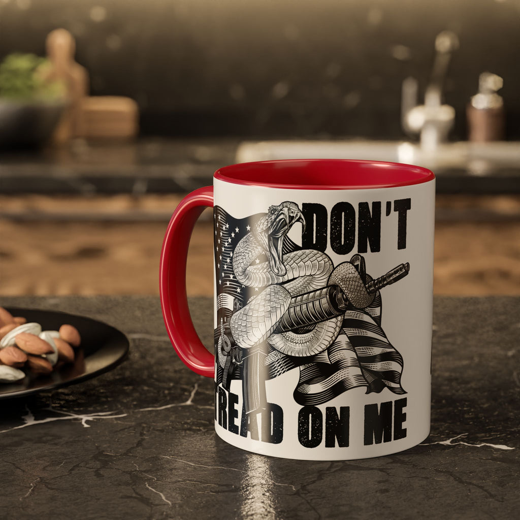 Don’t Tread on Me Mug | 11oz 15oz Colorful Ceramic