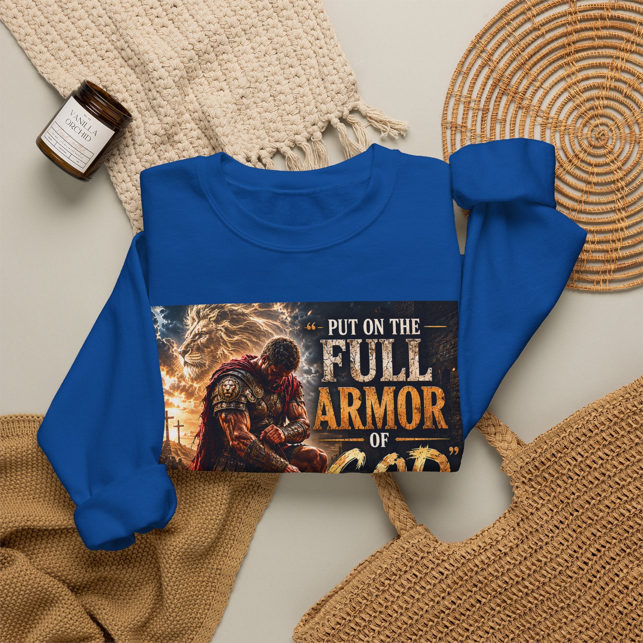 Full Armor of God sweatshirt | Christian faith scripture design
