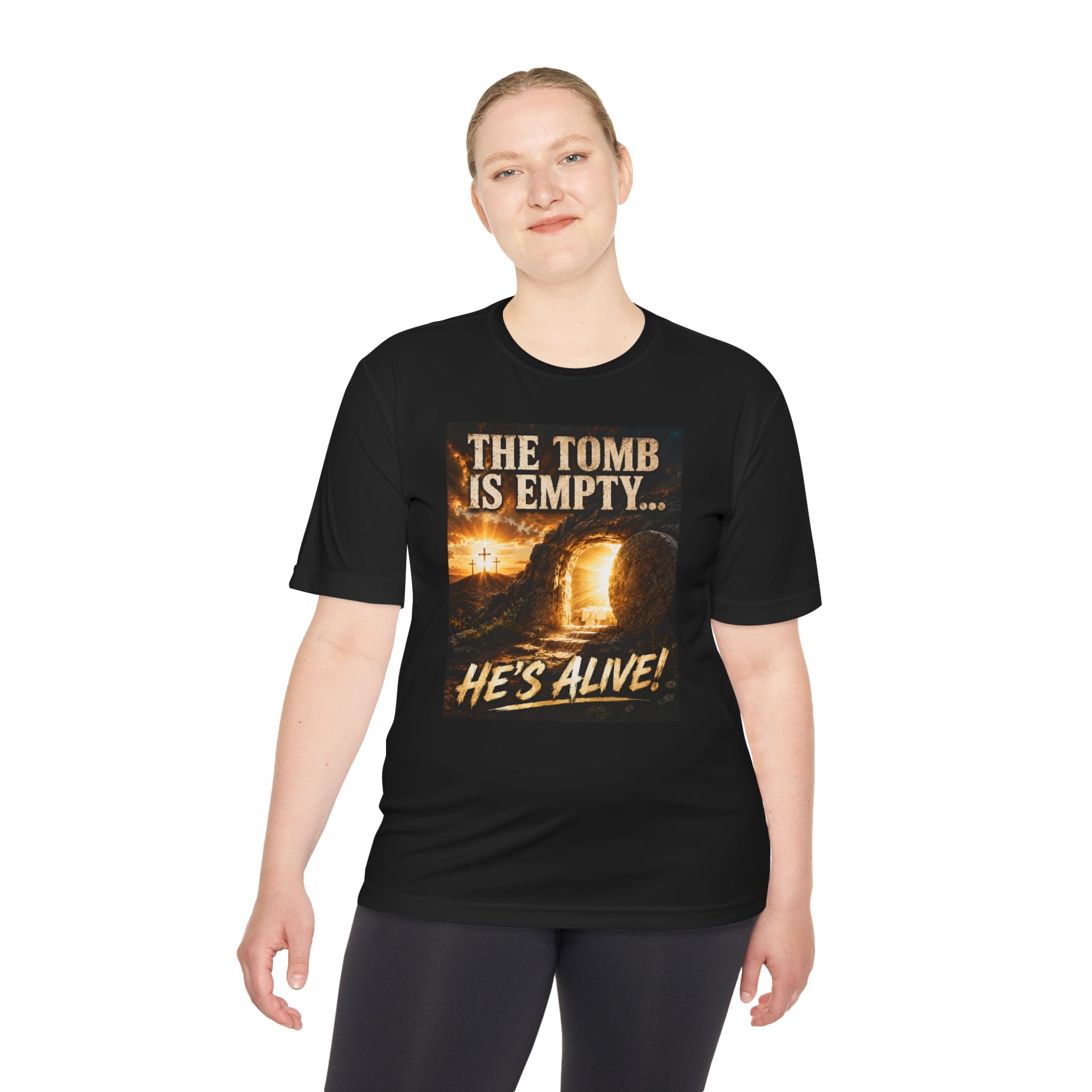 He’s Alive! Resurrection Tee — Christian Easter Shirt